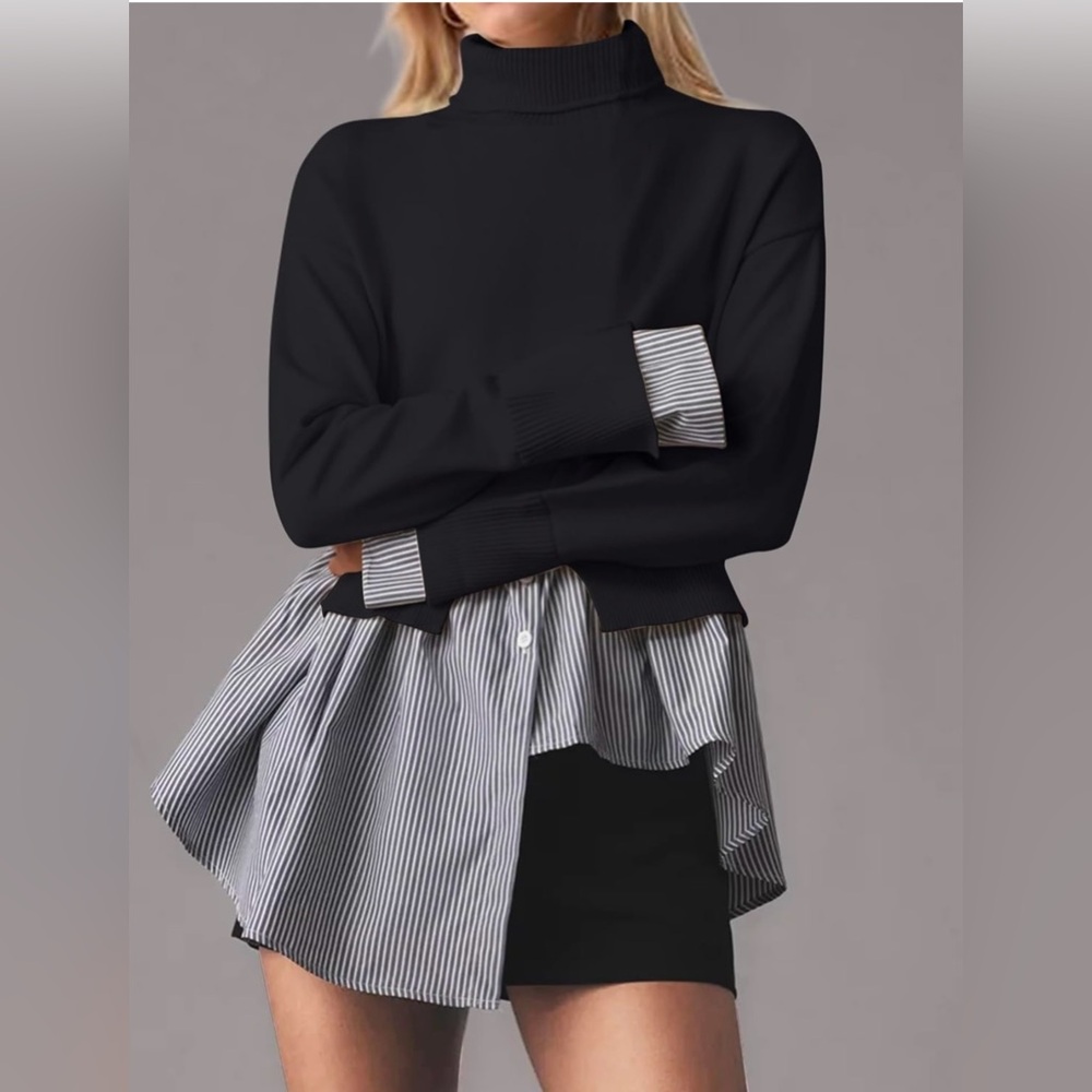 COPY - The 2 in 1 buttons-down pullover knit sweater